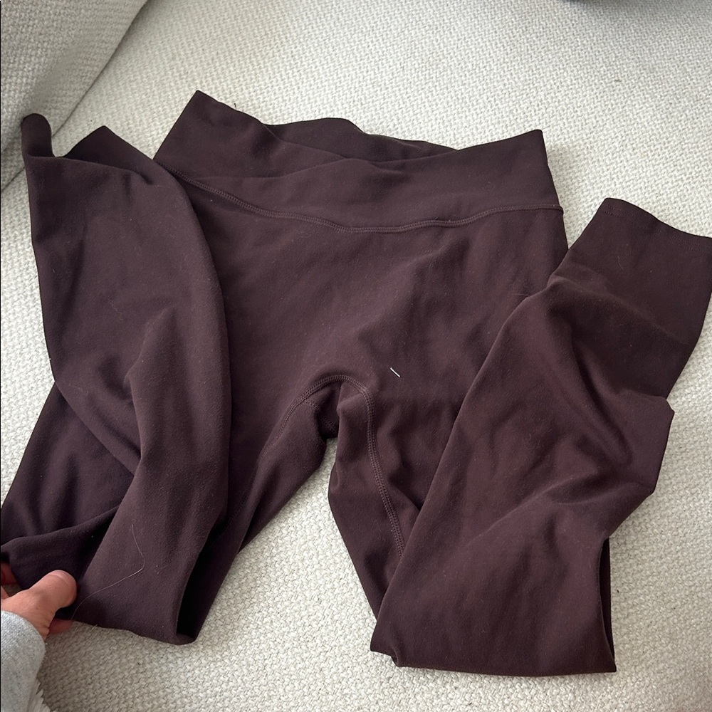 437 The V Legging Dark Brown Women's Leggings size small